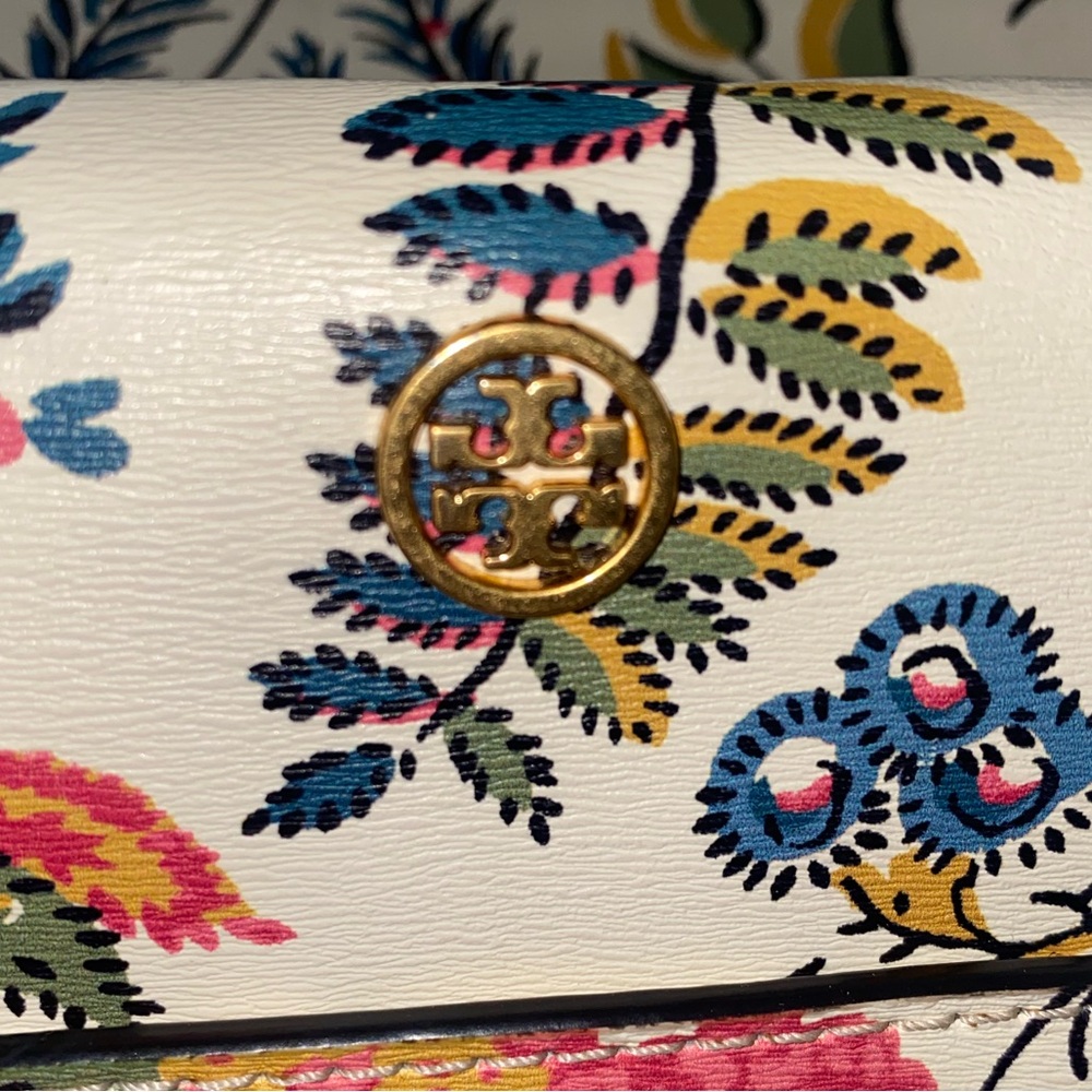 Tory Burch Parker Multicolor Floral Tote Bag - Picture 5 of 8